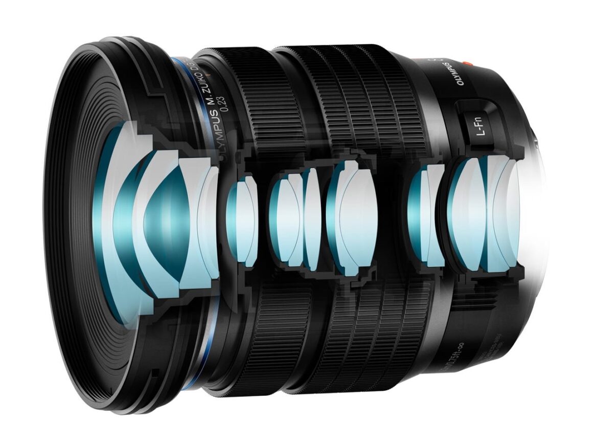Optischer Aufbau des Olympus M.Zuiko Digital ED 8-25mm f/4.0 Pro