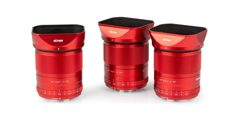 Das Viltrox AF 23mm, 33mm und 56mm f/1.4 XF in der limitierten Red Edition