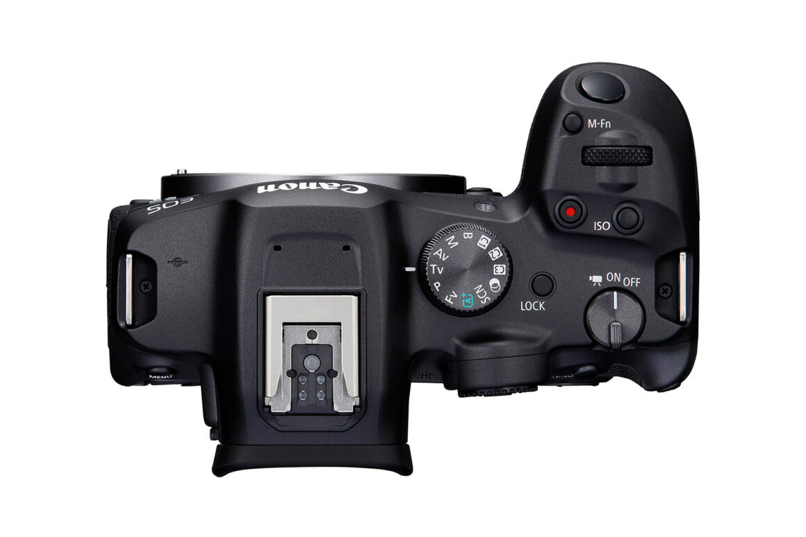 Bedienelemente auf der Oberseite der Canon EOS R7