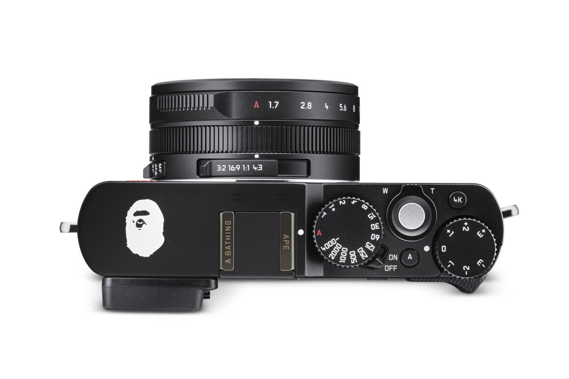 Oberseite der Leica D-Lux 7 „A BATHING APE® X STASH“ Limited Edition